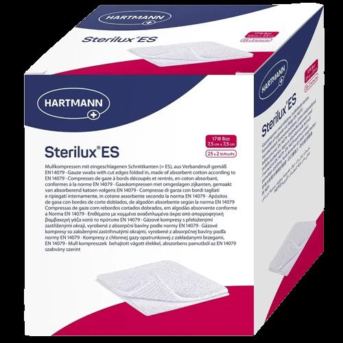 Марлеві серветки Sterilux® ES, 7,5см х 7,5см, стерильні, 25х2шт. в упаковці